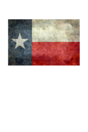 Vintage Texas state flag