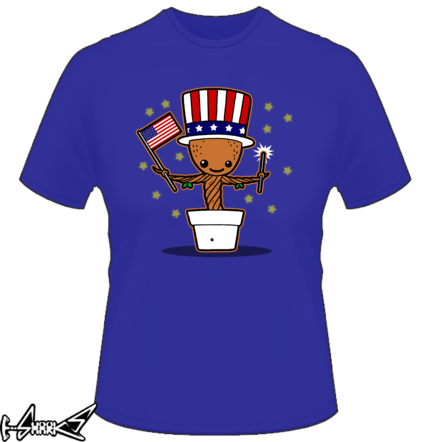 vendita magliette - Star-spangled Groot