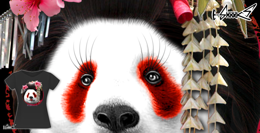 Magliette GEISHA PANDA - Disegnato da : ADAM LAWLESS