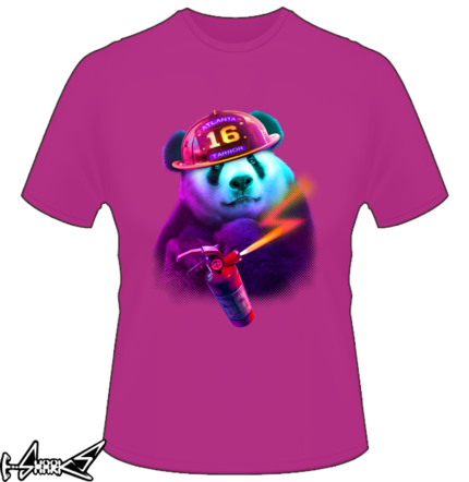 vendita magliette - Panda Firefighter