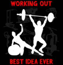 magliette t-sharks.com - WORKING OUT, The best idea ever