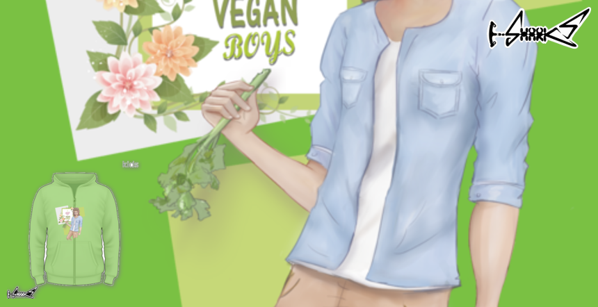 Articoli Bambini I Love Vegan Boys - Disegnato da : Karin Kop