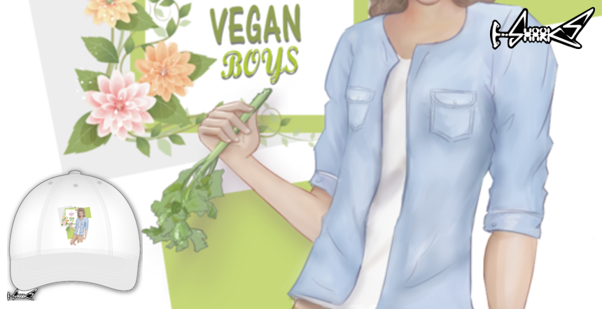 I Love Vegan Boys Hats - Designed by: Karin Kop