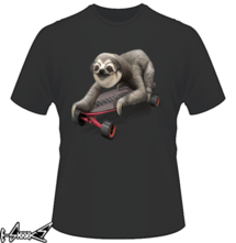 new t-shirt SLOTH ON SKATEBOARD