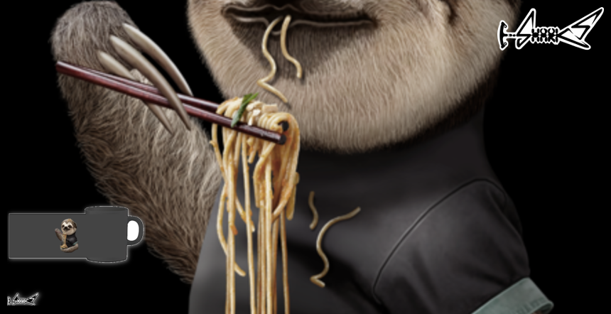 SLOTH  EAT NOODLE Objects - Designed by: ADAM LAWLESS