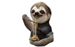 SLOTH  EAT NOODLE