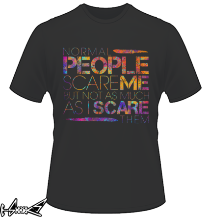 vendita magliette - Normal People Scare Me