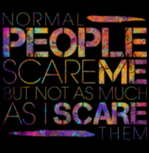 magliette t-sharks.com - Normal People Scare Me