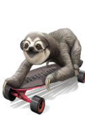 SLOTH ON SKATEBOARD