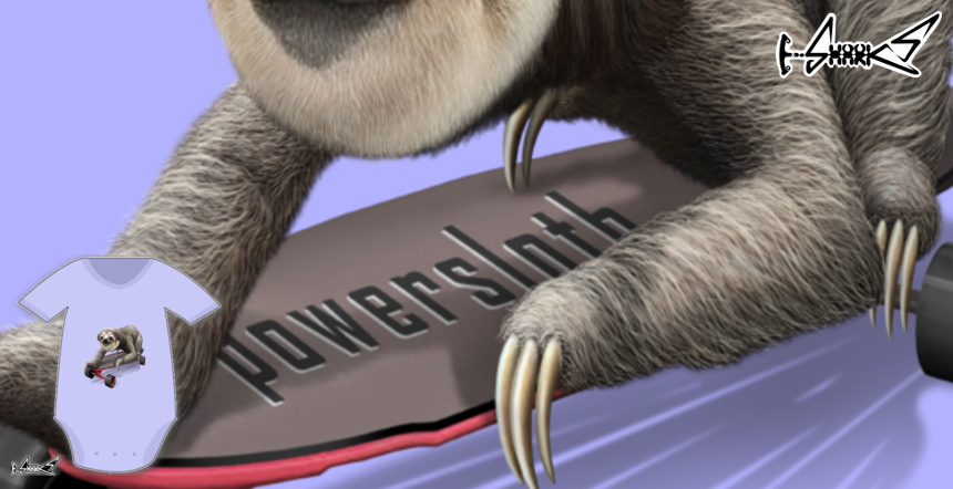 SLOTH ON SKATEBOARD Kids Products - Designed by: ADAM LAWLESS