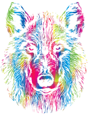 Vibrant Wolf