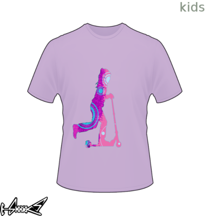 vendita magliette - Girl on Kick Scooter
