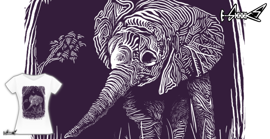 Night Elephant T-shirts - Designed by: Rainvelle