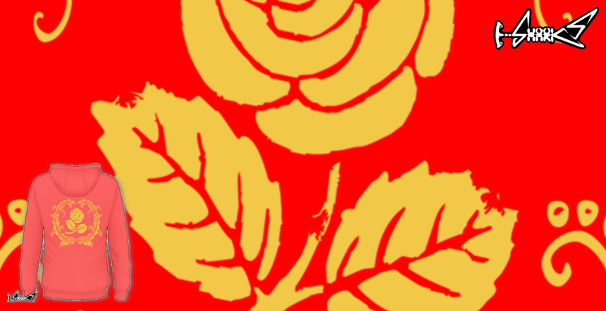 rose heraldry Hoodies - Designed by: Grunge Style