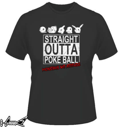 vendita magliette - Straight Outta Poke balls
