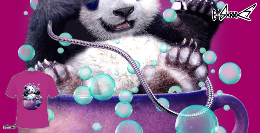 Magliette Panda Bath - Disegnato da : ADAM LAWLESS