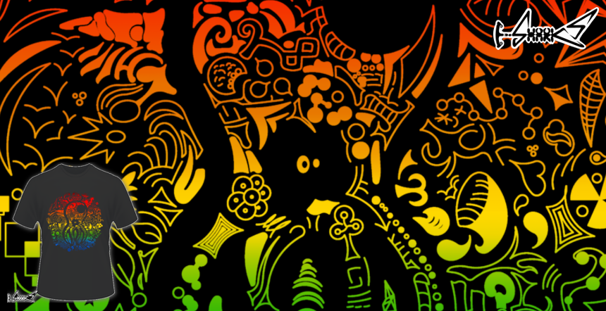 Magliette Octopsychedelic - Disegnato da : Super Poulpe