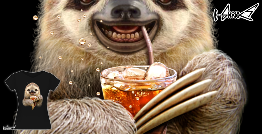 SLOTH & SOFT DRINK T-shirts - Designed by: ADAM LAWLESS