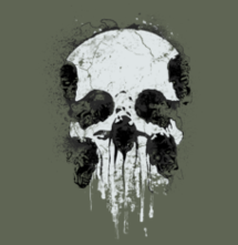 magliette t-sharks.com - zombie skull