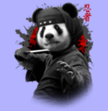 magliette t-sharks.com - NINJA PANDA