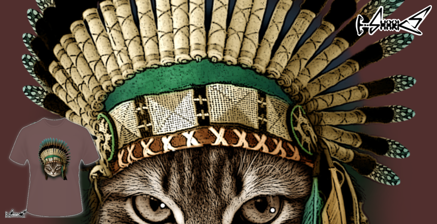 Chief Cat T-shirts - Designed by: ADAM LAWLESS