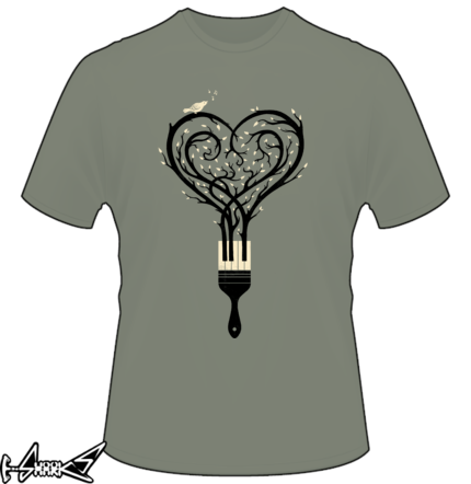 vendita magliette - #Paint your #love #song