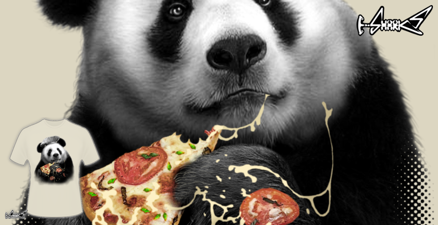 Magliette Panda Loves Pizza - Disegnato da : ADAM LAWLESS