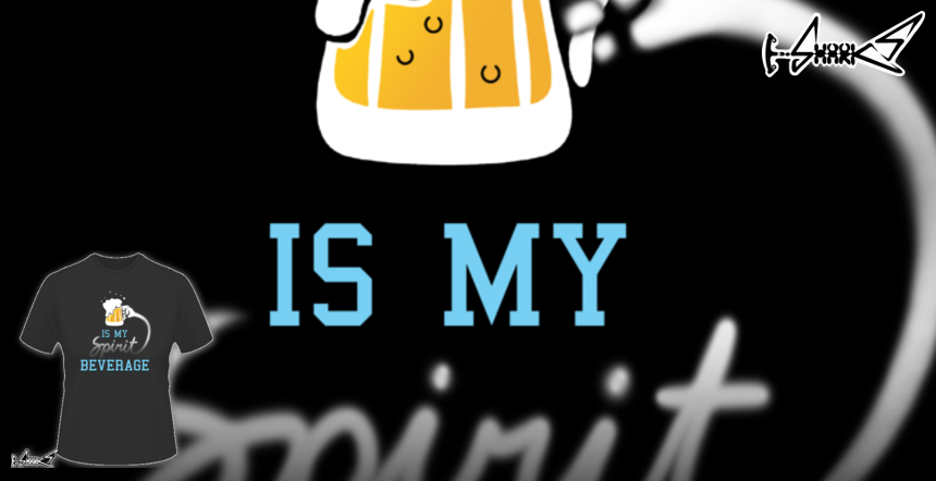 Magliette Beer is my spirit beverage - Disegnato da : Boggs Nicolas