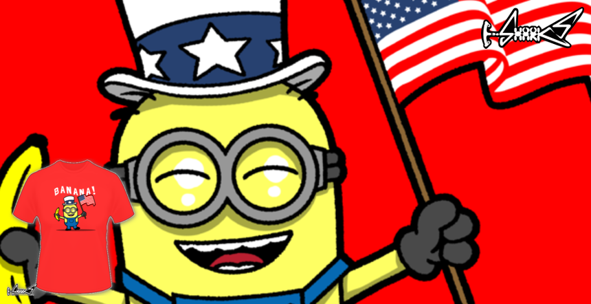 Magliette Patriotic Minion - Disegnato da : Boggs Nicolas