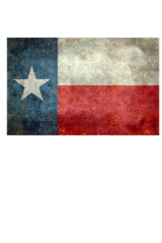 Vintage Texas state flag