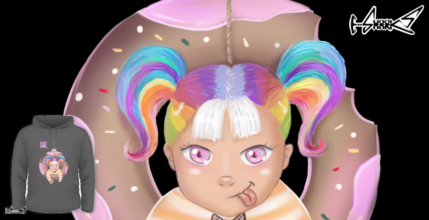 Felpe Donut Girl - Disegnato da : Karin Kop