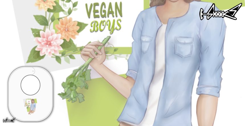 Articoli Bambini I Love Vegan Boys - Disegnato da : Karin Kop
