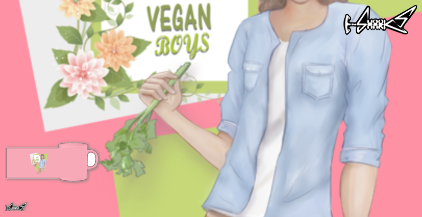 Oggettistica I Love Vegan Boys - Disegnato da : Karin Kop