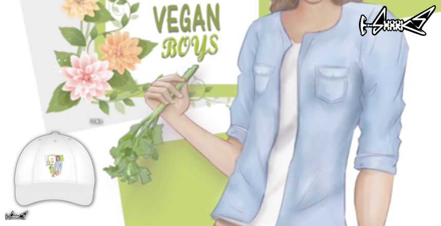 Articoli Bambini I Love Vegan Boys - Disegnato da : Karin Kop