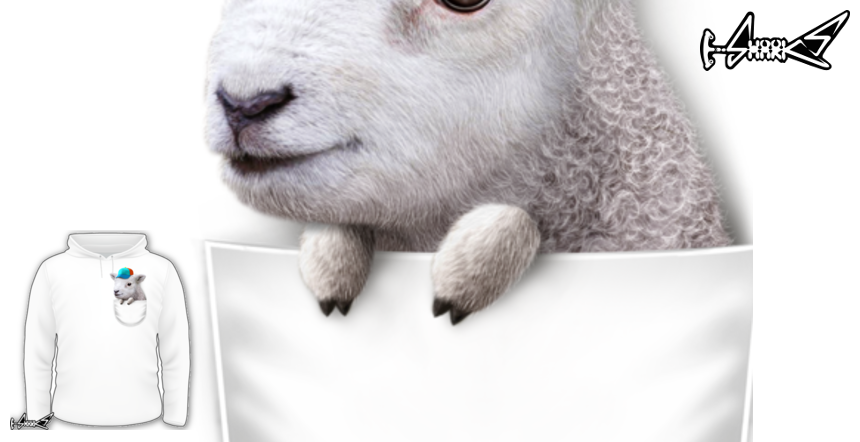 POCKET LAMB WITH HAT Hoodies - Designed by: ADAM LAWLESS