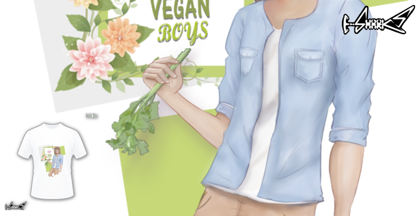 Articoli Bambini I Love Vegan Boys - Disegnato da : Karin Kop