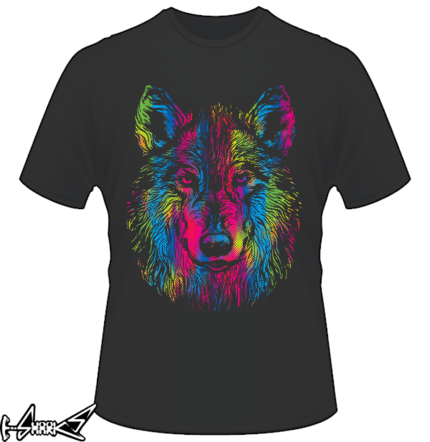 vendita magliette - Vibrant Wolf