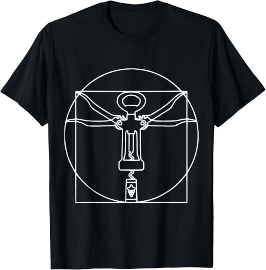 Vitruvian Mann Wein Korkenzieher Leonardo Da Vinci